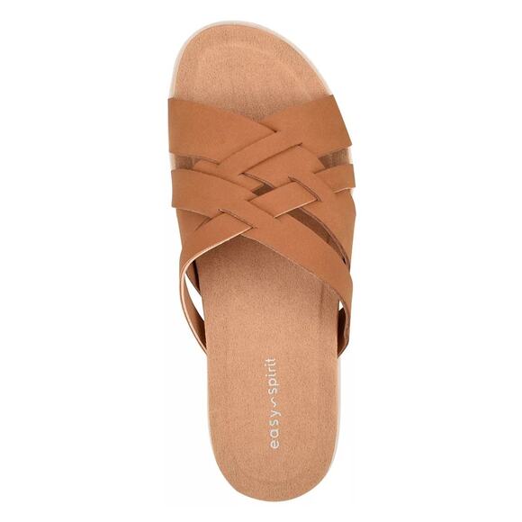 Easy Spirit Women Star3 Cross Strap Slide Sandals Size US 7.5M Medium Brown NWOB - Picture 4 of 5